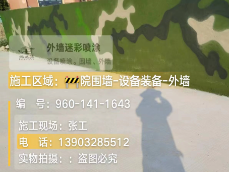 海口 迷彩漆喷涂价格（按平方米计费）